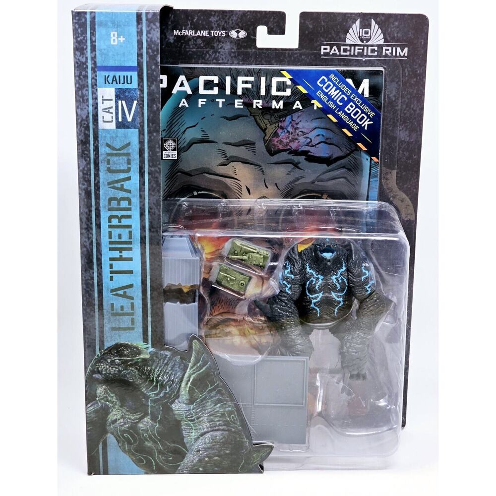 McFarlane - Pacific Rim - Leatherback (Kaiju) Figure Playset & Comic Set New